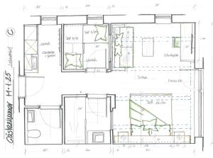 The floor plan of Berggasthof - Pension Lahnerhof