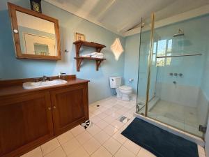 Koupelna v ubytování Casa Kubler