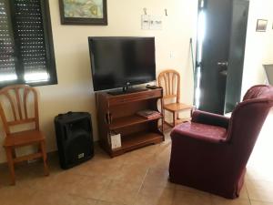 TV a/nebo společenská místnost v ubytování Casa rural Los conde