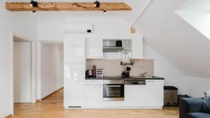 Kuchnia lub aneks kuchenny w obiekcie Moderne Ferienwohnung mit Bergblick