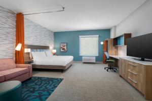 Postel nebo postele na pokoji v ubytování Home2 Suites By Hilton Phoenix Midtown + 34 fotografií