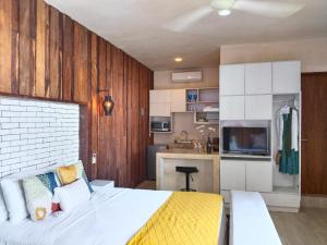 Kuchyň nebo kuchyňský kout v ubytování Downtown & Cozy Studios Polo 15