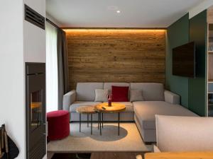 Χώρος καθιστικού στο Exklusive Chalet in Buntenbock