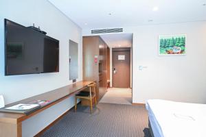 TV a/nebo společenská místnost v ubytování Hotel Susung Spa Resort