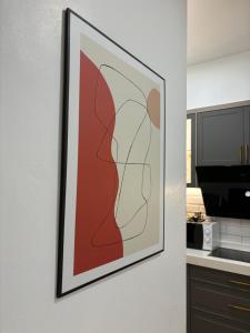 French Style Comfy Homestay Alor Setar 现代极简法式温馨民宿的厨房或小厨房