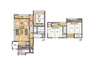 a floor plan of a house at NATAN - 7mins walk from Kawaguchiko Station in Fujikawaguchiko