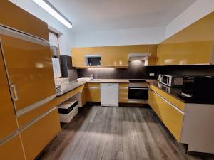 Kuchyň nebo kuchyňský kout v ubytování Ferienhaus Bernadette