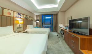 TV a/nebo společenská místnost v ubytování Hilton Garden Inn Istanbul Atatürk Airport