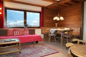 Χώρος καθιστικού στο Apartmentpension Hillebrand