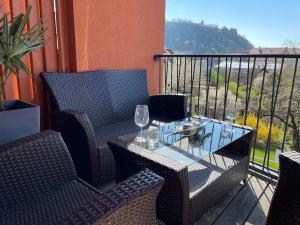 Balkón nebo terasa v ubytování Apartment in der Nähe vom Lendplatz