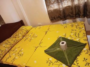 Un pat sau paturi într-o cameră la Room in BB - Aremen Transient, Nipa Hut