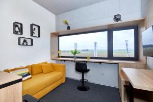 O zonă de relaxare la miniLOFT apartments Leonding
