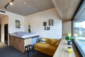O zonă de relaxare la miniLOFT apartments Leonding