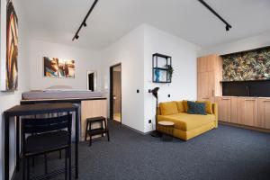 Posezení v ubytování miniLOFT apartments Leonding 24 hours
