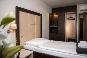 Łóżko lub łóżka w pokoju w obiekcie Hotel Grunt