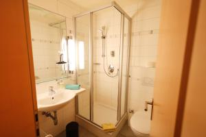 Koupelna v ubytování Hotel Zollner