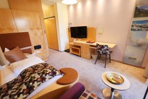 TV a/nebo společenská místnost v ubytování Hotel Zollner