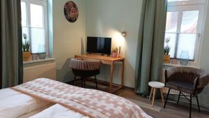 Postel nebo postele na pokoji v ubytování Hotel Bodethal