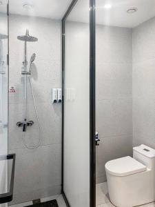 Koupelna v ubytování Pami hotel