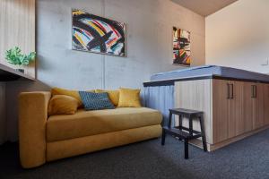 O zonă de relaxare la miniLOFT apartments Leonding