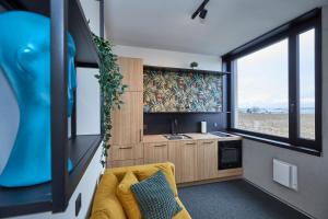 O bucătărie sau chicinetă la miniLOFT apartments Leonding