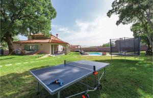 Stolní tenis v ubytování Lovely Home In Sajini With Jacuzzi nebo okolí