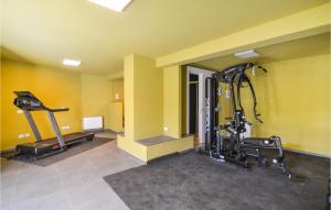 a gym with two tread machines in a room at Stunning Home In Arezzo With Wifi in Arezzo