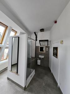Kuchyň nebo kuchyňský kout v ubytování Die Fabrik - Hostel
