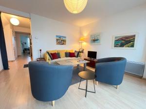 Posezení v ubytování Appartement le Theven