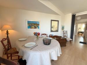 Posezení v ubytování Appartement le Theven