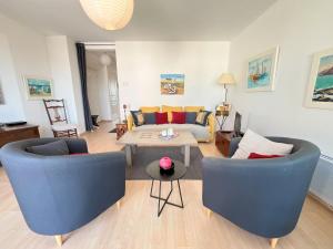 Posezení v ubytování Appartement le Theven