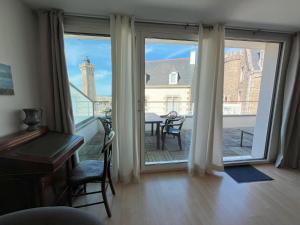 Posezení v ubytování Appartement le Theven