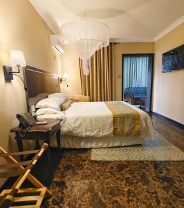 Annavilla7 Lilongwe hotel客房内的一张或多张床位