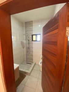 Koupelna v ubytování Esthas Lodge