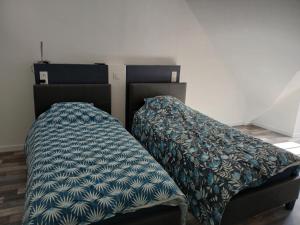 Postel nebo postele na pokoji v ubytování Montgenêts