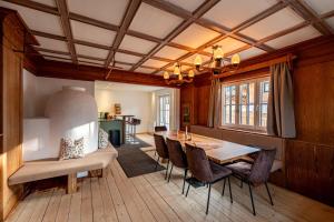 Kuchyň nebo kuchyňský kout v ubytování ZugspitzApps,Villa SONNENSCHEIN