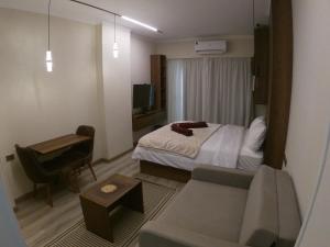 Postel nebo postele na pokoji v ubytování Dive Hostel Hurghada Beach