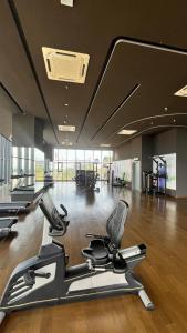 Fitness centrum a/nebo fitness zařízení v ubytování cozy space cinema suite at Trio By Setia