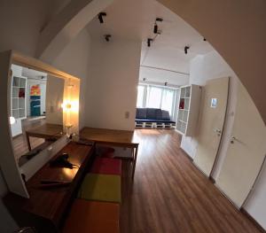 Voodi või voodid majutusasutuse Vitae Hostel toas