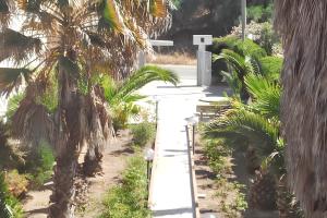 A garden outside Cozy House, Santa Maria del Focallo, Fireplace