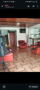 Posezení v ubytování Casa Campestre Mi Ranchito