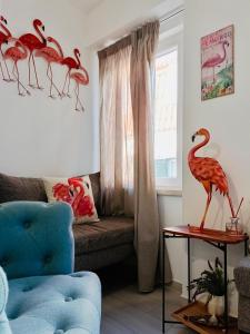 Χώρος καθιστικού στο Flamingo