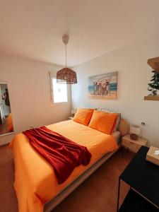 Postel nebo postele na pokoji v ubytování Appartement de luxe vue mer imprenable Mojacar Playa