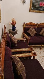 Ruang duduk di Muse& pyramids view inn