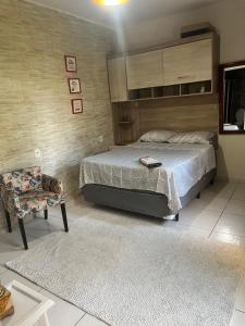 Ένα ή περισσότερα κρεβάτια σε δωμάτιο στο Apartamento