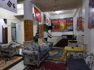 Posezení v ubytování Grand Square Hostel Luxor