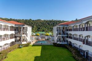 an aerial view of the courtyard of a building at Ukhutula Plett - Spacious Central Self-Catering in Plettenberg Bay
