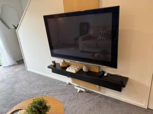 TV a/nebo společenská místnost v ubytování A Quiet Modern and Brand New Gem