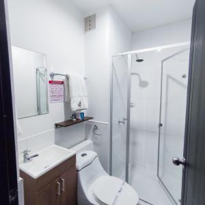 Baðherbergi á Hotel Suma Wasi