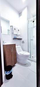 Baðherbergi á Hotel Suma Wasi